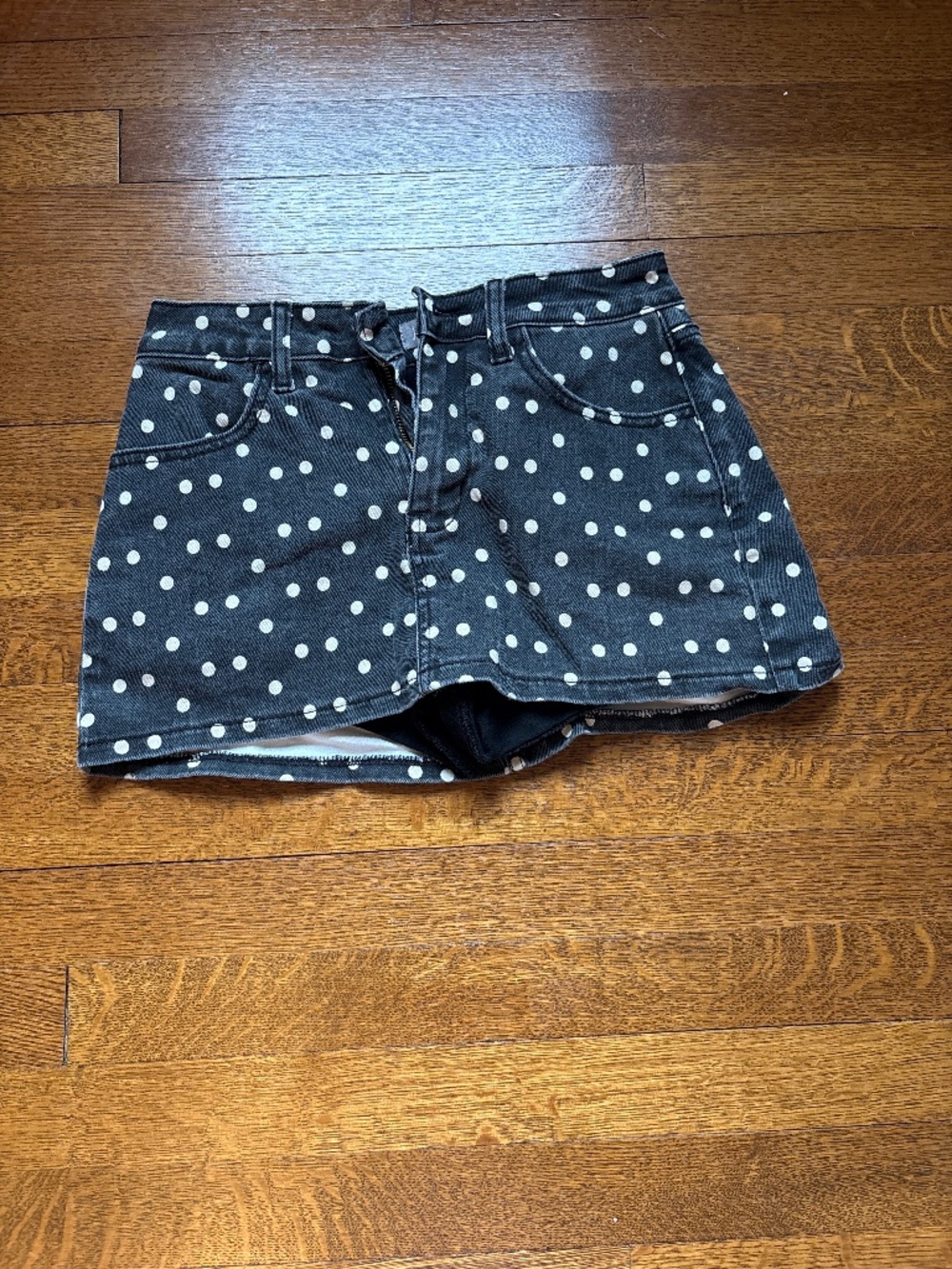 Jean mini skirt